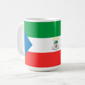 vlag van Equatoriaal-Guinea Koffiemok (Voorkant links)