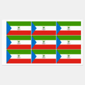 Vlag van Equatoriaal-Guinea Labels (Vel)