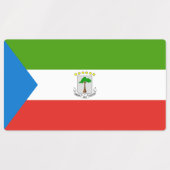 Vlag van Equatoriaal-Guinea Labels (Design 1)