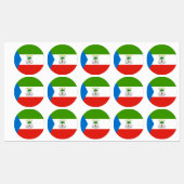 Vlag van Equatoriaal-Guinea Labels (Vel)