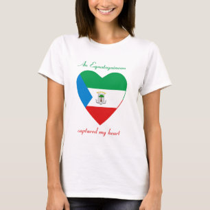 Vlag van Equatoriaal-Guinea Liefje T-shirt