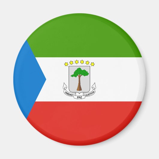 Vlag van Equatoriaal-Guinea Magneet (Voorkant)