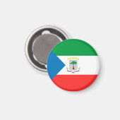 vlag van Equatoriaal-Guinea Magneet (Voorkant / Achterkant)