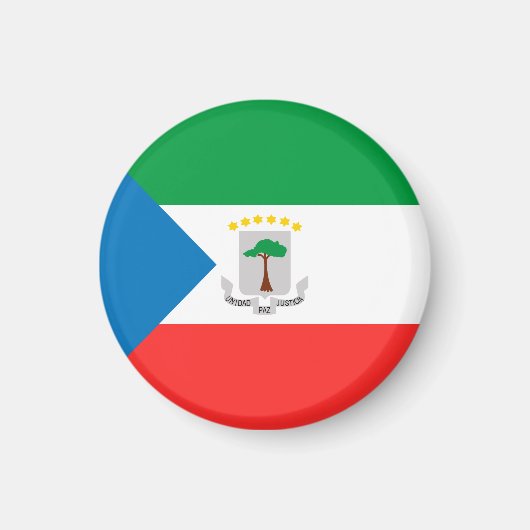 vlag van Equatoriaal-Guinea Magneet (Voorkant)