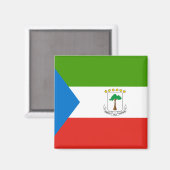 Vlag van Equatoriaal-Guinea Magneet (Voorkant / Achterkant)