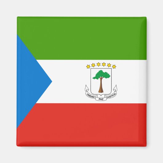 Vlag van Equatoriaal-Guinea Magneet (Voorkant)