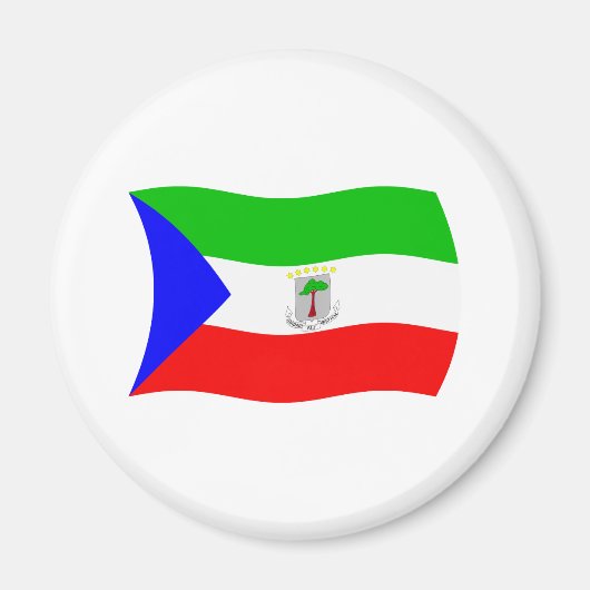 Vlag van Equatoriaal-Guinea magneet (Voorkant)