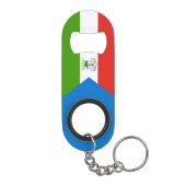 Vlag van Equatoriaal-Guinea Mini Flessenopener (Achterkant)