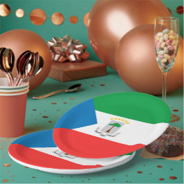 vlag van Equatoriaal-Guinea Papieren Bordje