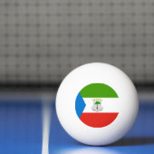 Vlag van Equatoriaal-Guinea Pingpongbal (Net)