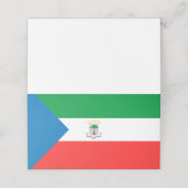 vlag van Equatoriaal-Guinea Plaatskaartje (Buitenkant ongevouwen)