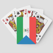 vlag van Equatoriaal-Guinea Pokerkaarten (Achterkant)