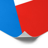 vlag van Equatoriaal-Guinea Poster (Hoek)