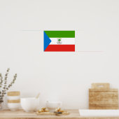 Vlag van Equatoriaal-Guinea Poster (Keuken)