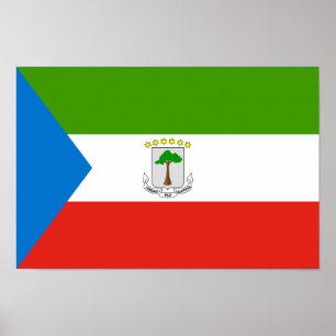 Vlag van Equatoriaal-Guinea Poster