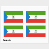 Vlag van Equatoriaal-Guinea Rechthoekige Sticker (Vel)