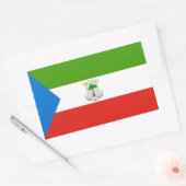 Vlag van Equatoriaal-Guinea Rechthoekige Sticker (Envelop)