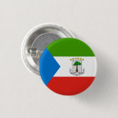 Vlag van Equatoriaal-Guinea Ronde Button 3,2 Cm (Voorkant /achterkant)