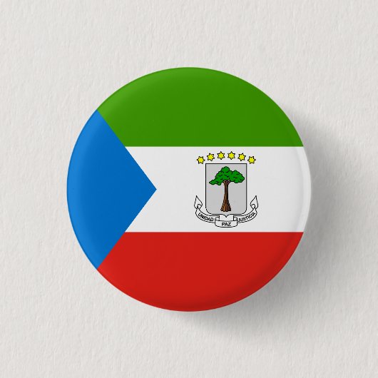 Vlag van Equatoriaal-Guinea Ronde Button 3,2 Cm (Voorkant)