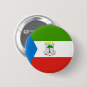 Vlag van Equatoriaal-Guinea Ronde Button 5,7 Cm (Voorkant /achterkant)