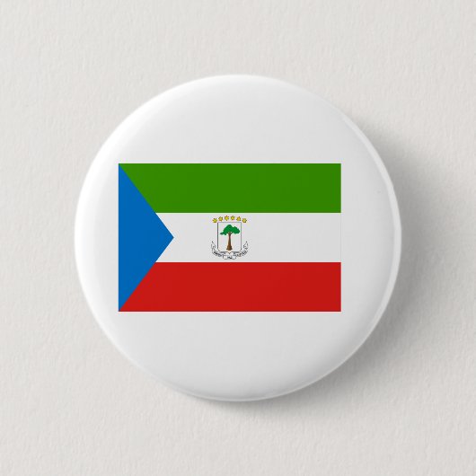 Vlag van Equatoriaal-Guinea Ronde Button 5,7 Cm (Voorkant)