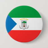 vlag van Equatoriaal-Guinea Ronde Button 7,6 Cm (Voorkant)