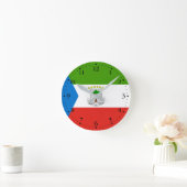 Vlag van Equatoriaal-Guinea Ronde Klok (Huis)