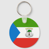 Vlag van Equatoriaal-Guinea Sleutelhanger (Achterkant)