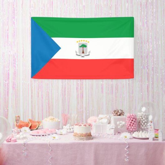vlag van Equatoriaal-Guinea Spandoek (Feest)