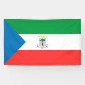 vlag van Equatoriaal-Guinea Spandoek (Horizontaal)