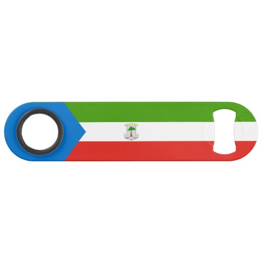 Vlag van Equatoriaal-Guinea Speed Flessenopener (Voorkant (Horizontaal))
