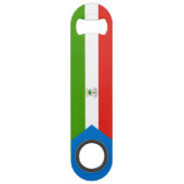 Vlag van Equatoriaal-Guinea Speed Flessenopener (Voorkant)