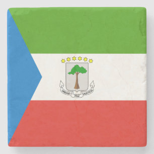 Vlag van Equatoriaal-Guinea Stenen Onderzetter