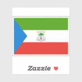 Vlag van Equatoriaal-Guinea Sticker (Vel)