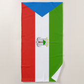 Vlag van Equatoriaal-Guinea Strandlaken (Voorkant)