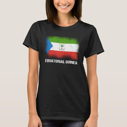 Vlag van Equatoriaal-Guinea T-shirt (Voorkant)