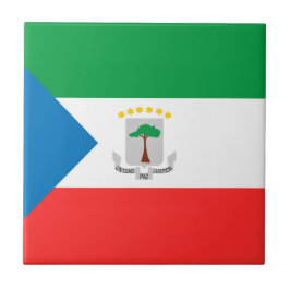 vlag van Equatoriaal-Guinea Tegeltje
