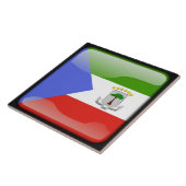 Vlag van Equatoriaal-Guinea Tegeltje (Zijkant)