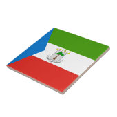 Vlag van Equatoriaal-Guinea Tegeltje (Zijkant)