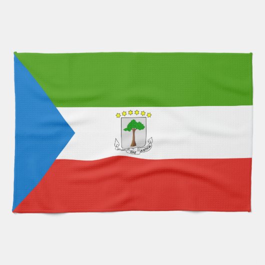 Vlag van Equatoriaal-Guinea Theedoek (Horizontaal)