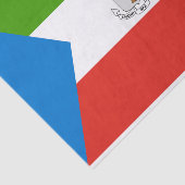 Vlag van Equatoriaal-Guinea Tissuepapier (Detail)