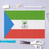 Vlag van Equatoriaal-Guinea Tissuepapier (Craft)