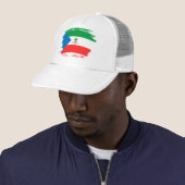 vlag van Equatoriaal-Guinea Trucker Pet (In situ)