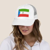 Vlag van Equatoriaal-Guinea Trucker Pet (In situ)