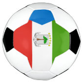 Vlag van Equatoriaal-Guinea Voetbal (Gedraaid)