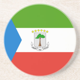 Vlag van Equatoriaal-Guinea Zandsteen Onderzetter