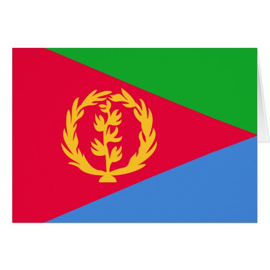 Vlag van Eritrea (Voorkant Horizontaal)