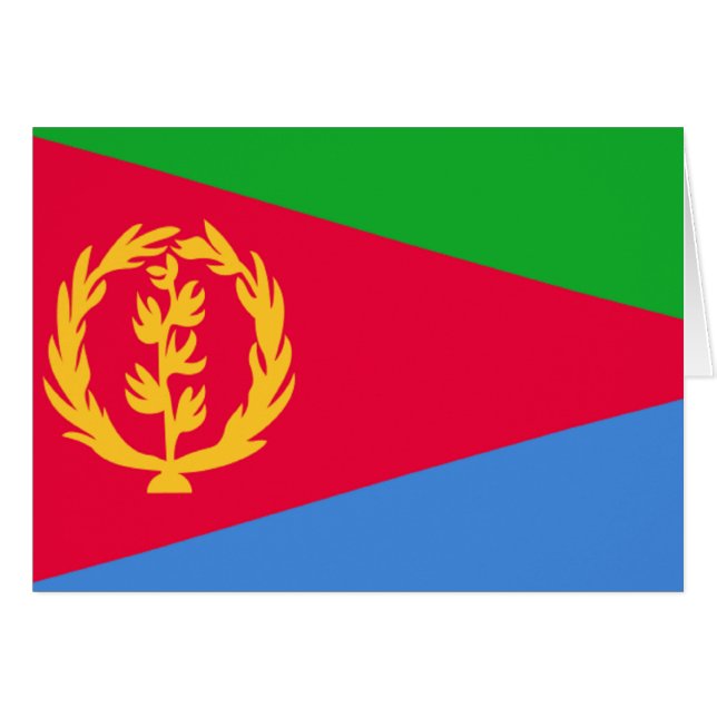 Vlag van Eritrea (Voorkant Horizontaal)
