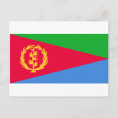 vlag van Eritrea - ን - ኤርት - ,nog steedsየ ,nog een Briefkaart (Voorkant)