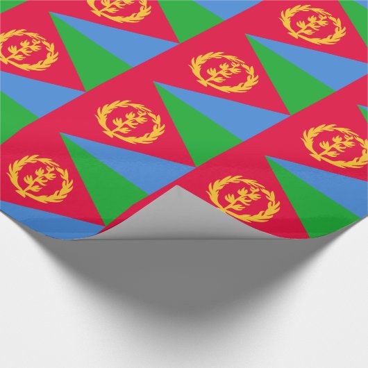 Vlag van Eritrea Cadeaupapier (Hoek)